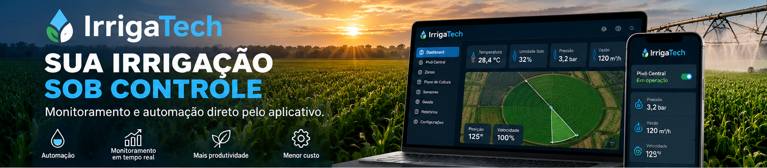 Gráficos de temperatura, umidade do ar e umidade do solo no IrrigaTech